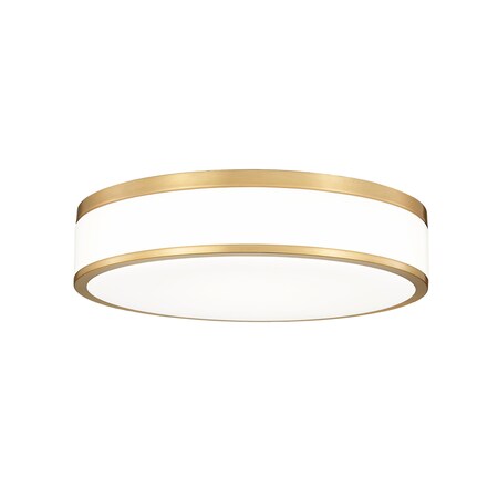 Z-Lite Ballord 1 Light Flush Mount, 16in. W x 62.5in. L, Modern Gold 1012F16-MGLD-LED
